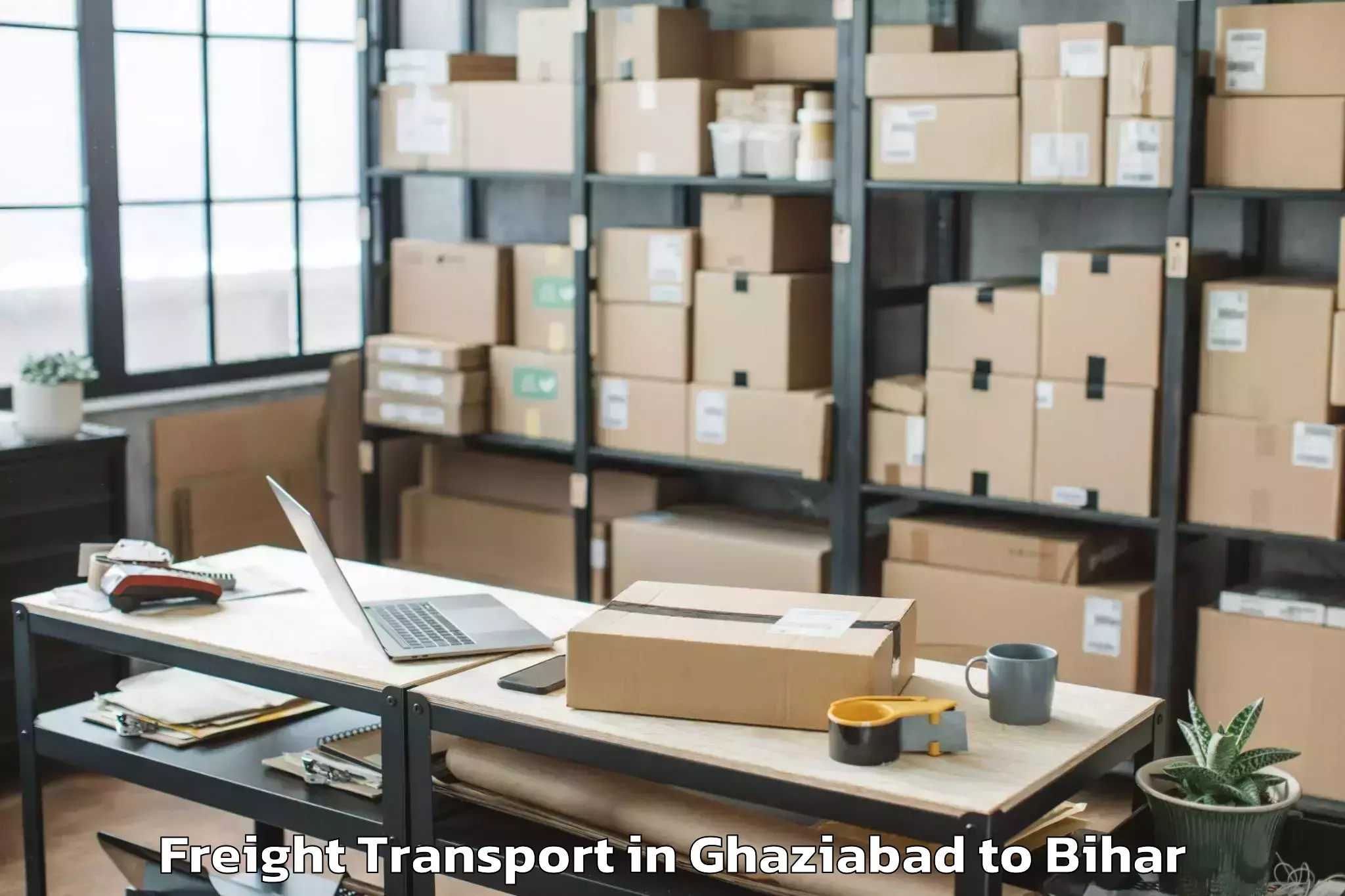 Efficient Ghaziabad to Teghra Freight Transport